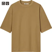 AIRism COTTON OVERSIZED CREW NECK HALF SLEEVE T-SHIRT