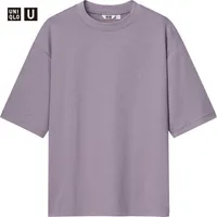 AIRism COTTON OVERSIZED CREW NECK HALF SLEEVE T-SHIRT