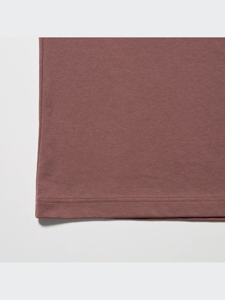 AIRism COTTON OVERSIZED CREW NECK HALF SLEEVE T-SHIRT