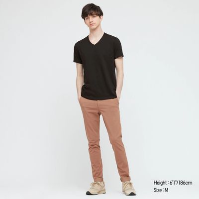 Dry V-Neck Short-Sleeve Color T-Shirt