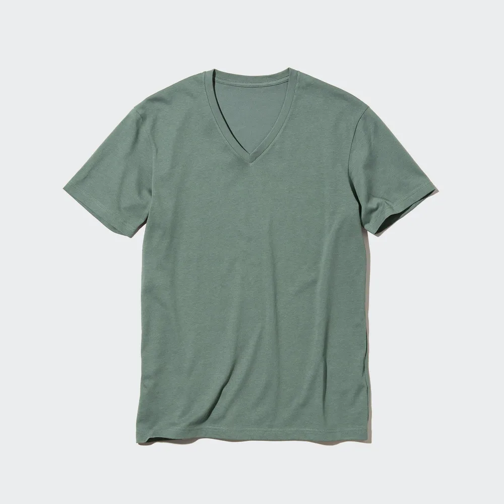 DRY V-NECK SHORT SLEEVE COLOUR T-SHIRT