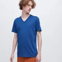 DRY V-NECK SHORT SLEEVE COLOUR T-SHIRT