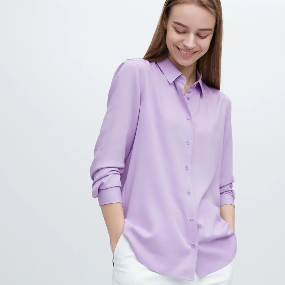 RAYON LONG SLEEVE BLOUSE