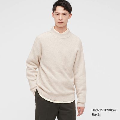 Pull Maille SoufflÃ©e Col Montant Homme