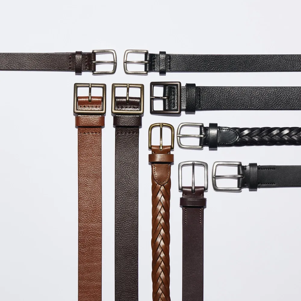 LEATHER MESH BELT