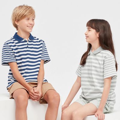Polo DRY Maille Piquée à Rayures Enfant