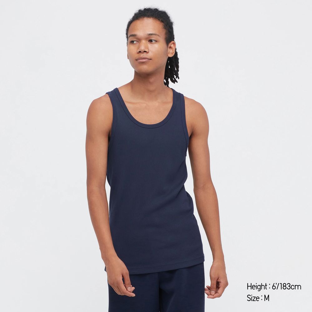 DRY COLOUR RIBBED TANK TOP