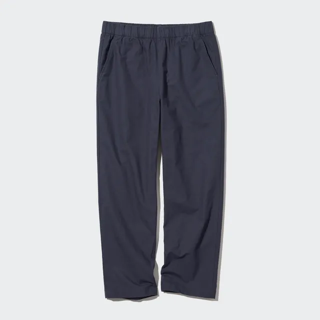 Cotton Relaxed Ankle Pants (Denim)