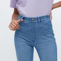 Pantalon Legging Denim Ultra Stretch Taille Haute