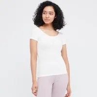 UNIQLO AIRism Scoop Neck Short-Sleeve T-Shirt