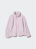 FLUFFY YARN FLEECE FULL-ZIP JACKET