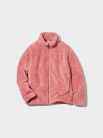 FLUFFY YARN FLEECE FULL-ZIP JACKET