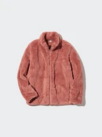 FLUFFY YARN FLEECE FULL-ZIP JACKET