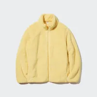 FLUFFY YARN FLEECE FULL-ZIP JACKET