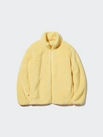 FLUFFY YARN FLEECE FULL-ZIP JACKET