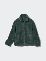 FLUFFY YARN FLEECE FULL-ZIP JACKET