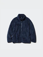 FLUFFY YARN FLEECE FULL-ZIP JACKET