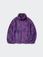 FLUFFY YARN FLEECE FULL-ZIP JACKET