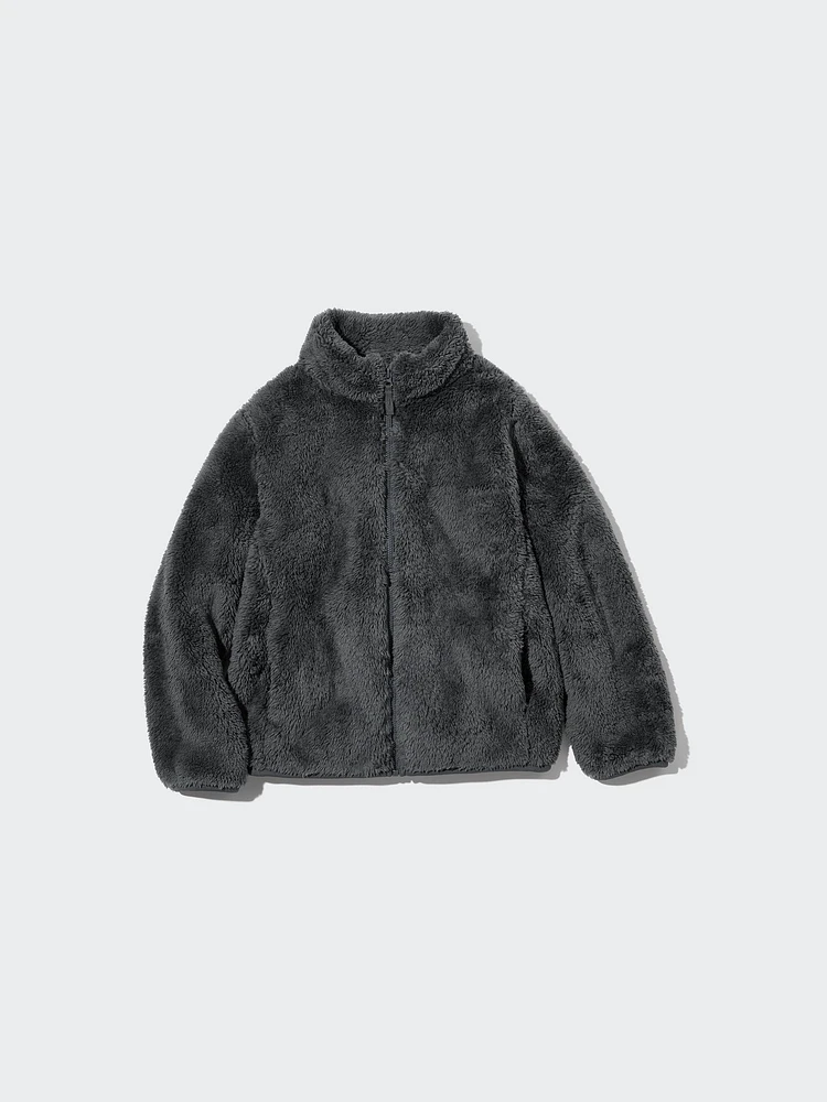 FLUFFY YARN FLEECE FULL-ZIP JACKET