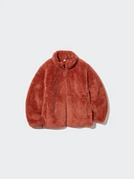 FLUFFY YARN FLEECE FULL-ZIP JACKET