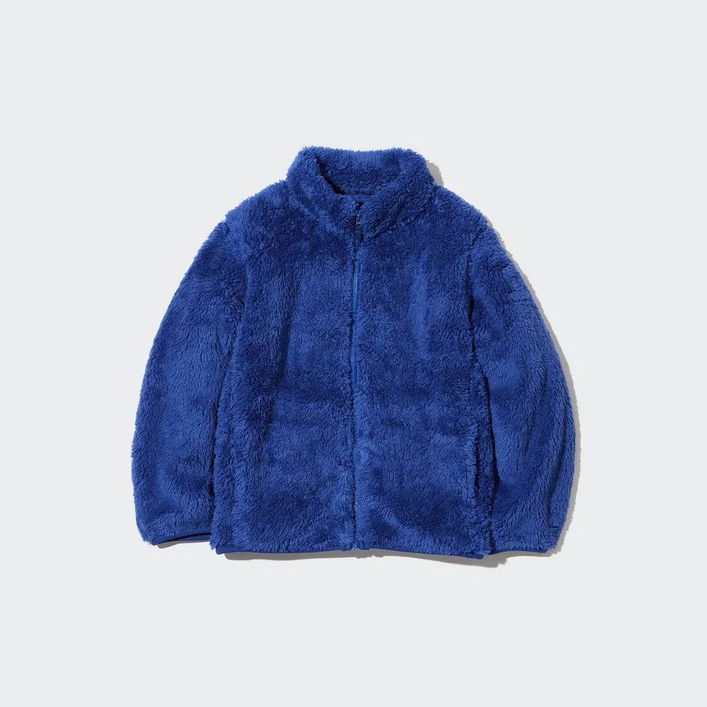 FLUFFY YARN FLEECE FULL-ZIP JACKET