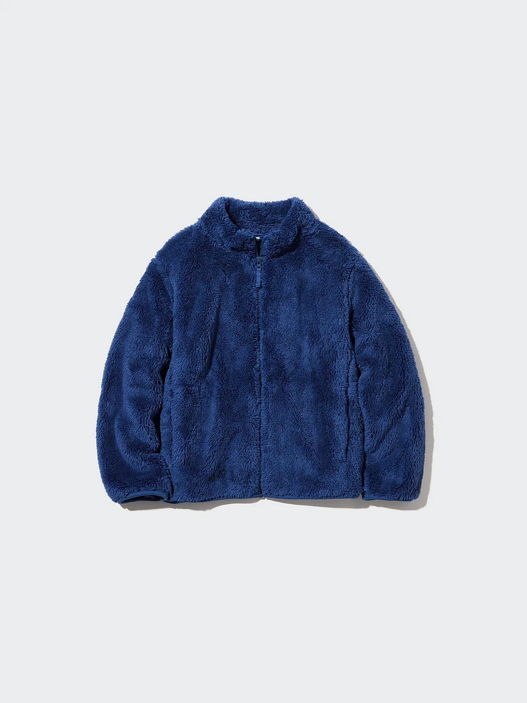 FLUFFY YARN FLEECE FULL-ZIP JACKET