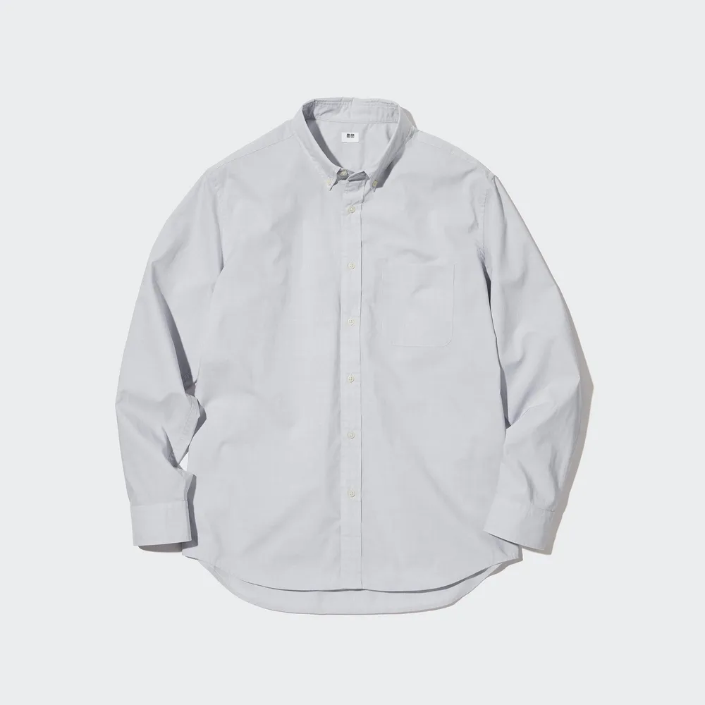 EXTRA FINE COTTON BROADCLOTH SHIRT (BUTTONED DOWN COLLAR)