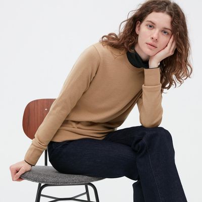 Extra Fine Merino Crew Neck Long-Sleeve Sweater