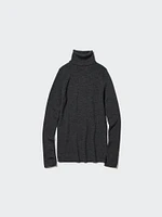 MERINO RIBBED TURTLENECK SWEATER