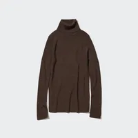 Merino Ribbed Turtleneck Sweater