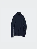 Merino Ribbed Sweater | Turtleneck