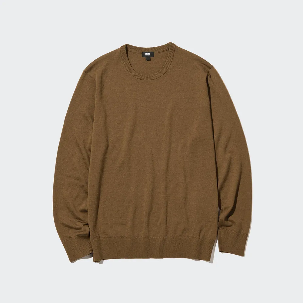 EXTRA FINE MERINO CREW NECK SWEATER