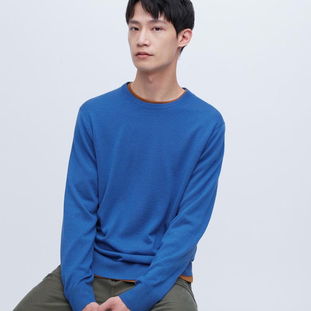 EXTRA FINE MERINO CREW NECK SWEATER