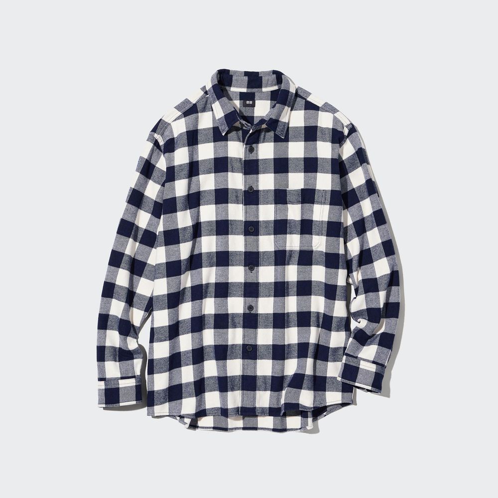 FLANNEL CHECKED SHIRT REGULAR COLLAR