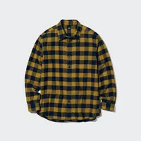 FLANNEL CHECKED SHIRT REGULAR COLLAR