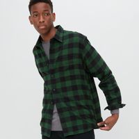 FLANNEL CHECKED SHIRT REGULAR COLLAR