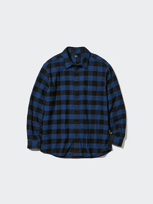 FLANNEL CHECKED SHIRT REGULAR COLLAR