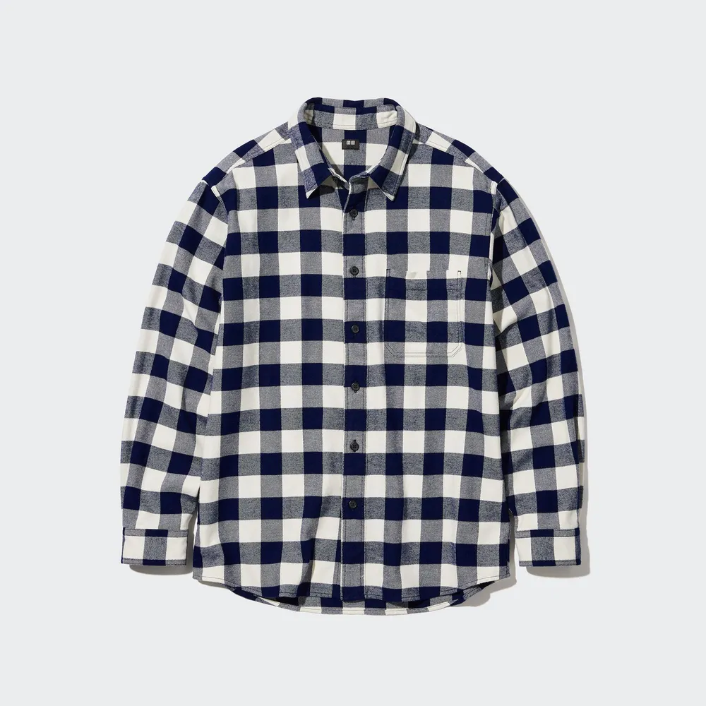 FLANNEL CHECKED SHIRT REGULAR COLLAR