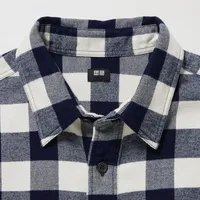 FLANNEL CHECKED SHIRT REGULAR COLLAR