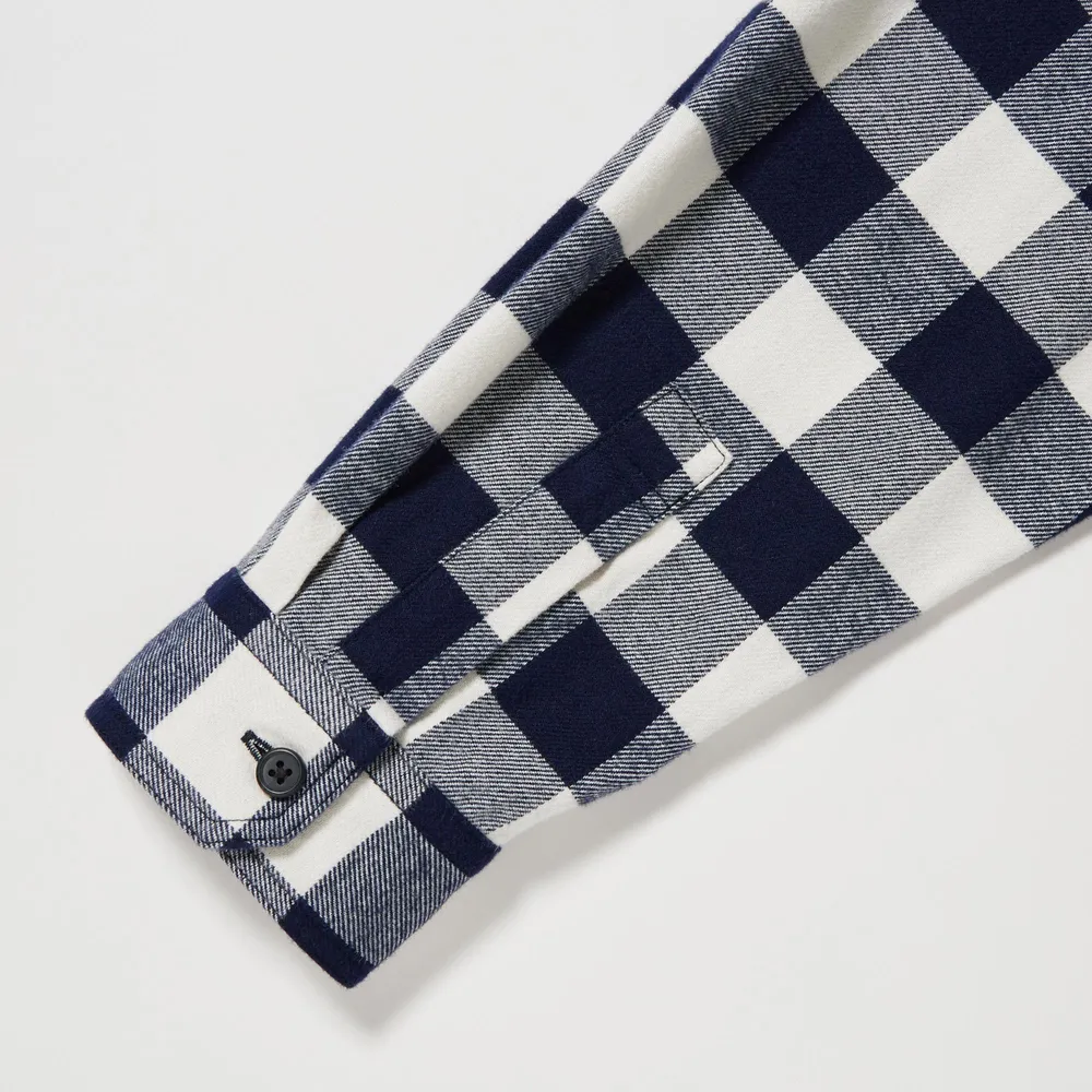 FLANNEL CHECKED SHIRT REGULAR COLLAR