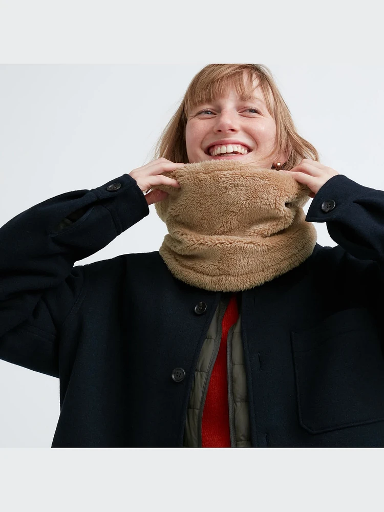HEATTECH Fluffy Yarn Fleece Neck Warmer