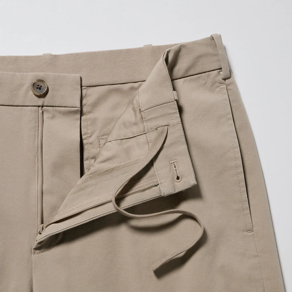 Uniqlo - Cotton Smart Ankle Length Trousers - Beige - M, £34.90