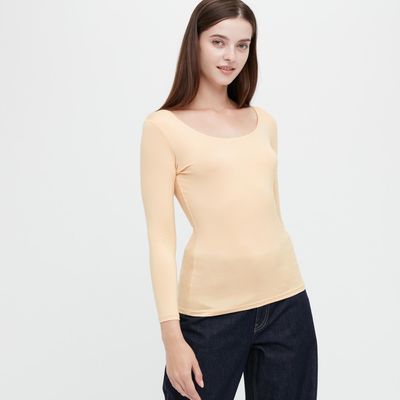 T-Shirt HEATTECH Col U Manches Longues