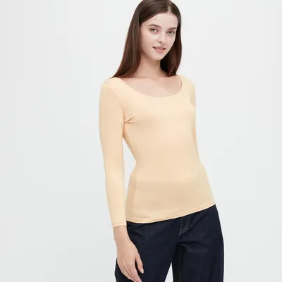 HEATTECH SCOOP NECK LONG SLEEVE T-SHIRT