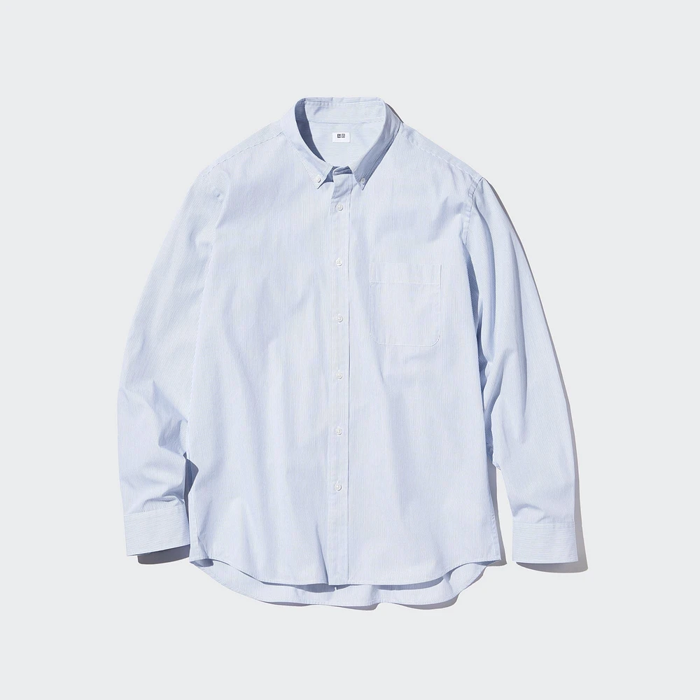 EXTRA FINE COTTON BROADCLOTH SHIRT (BUTTONED DOWN COLLAR