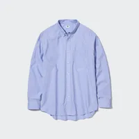 EXTRA FINE COTTON BROADCLOTH SHIRT BUTTONED DOWN COLLAR