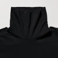 T-shirt HEATTECH Extra Chaud Coton Col Roulé Manches Longues