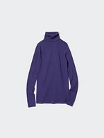 Extra Fine Merino Ribbed Turtleneck Long-Sleeve Sweater (2022 Edition)