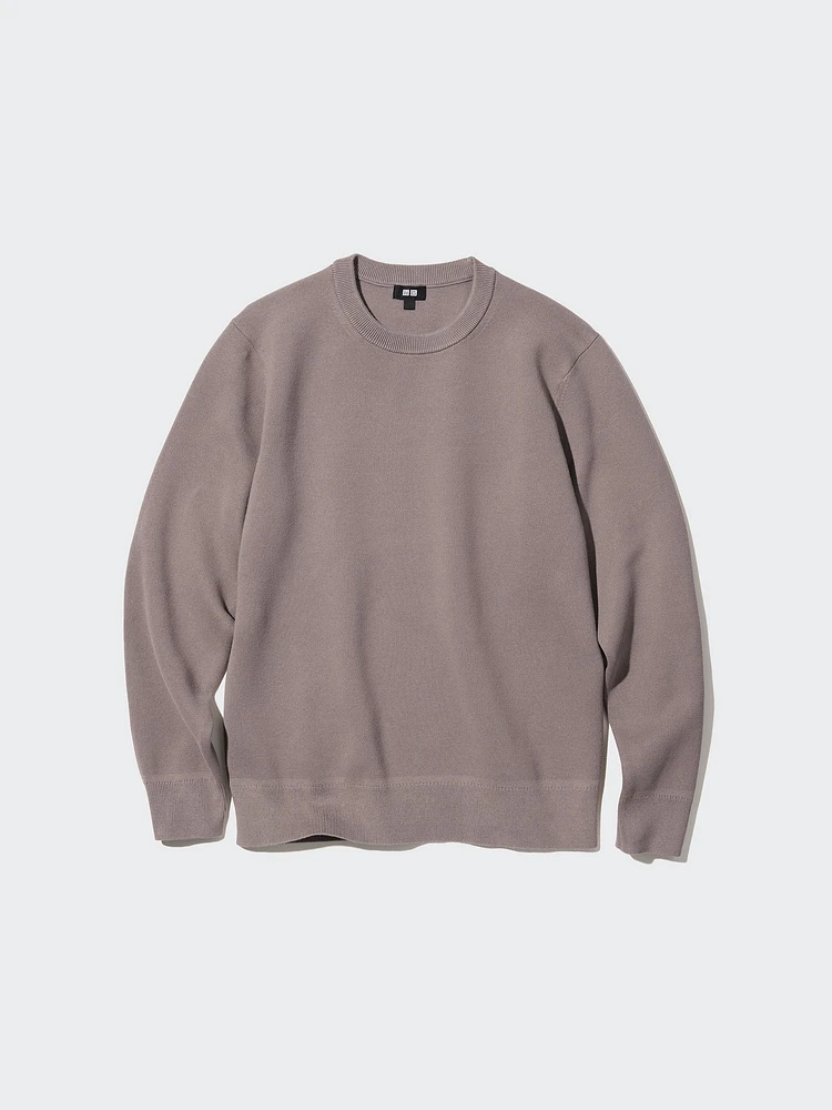 WASHABLE MILANO RIBBED CREW NECK SWEATER