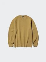 WASHABLE MILANO RIBBED CREW NECK SWEATER